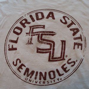 FSU  white short sleeve T-shirt